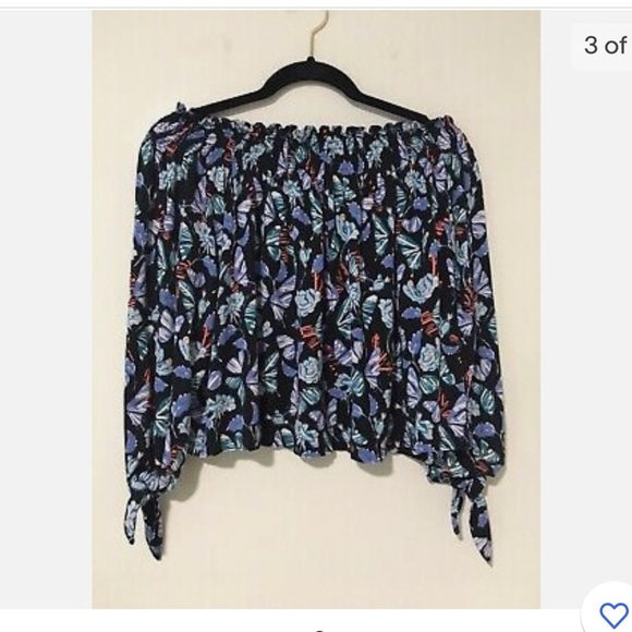 Free people we the free Lexington cropped off the shoulder top - Picture 5 of 7